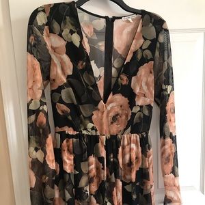 Super Cute Sheer Floral Romper